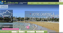 Desktop Screenshot of campinglenauzanplage.com