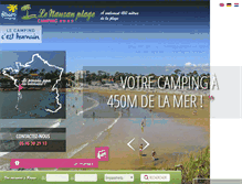 Tablet Screenshot of campinglenauzanplage.com